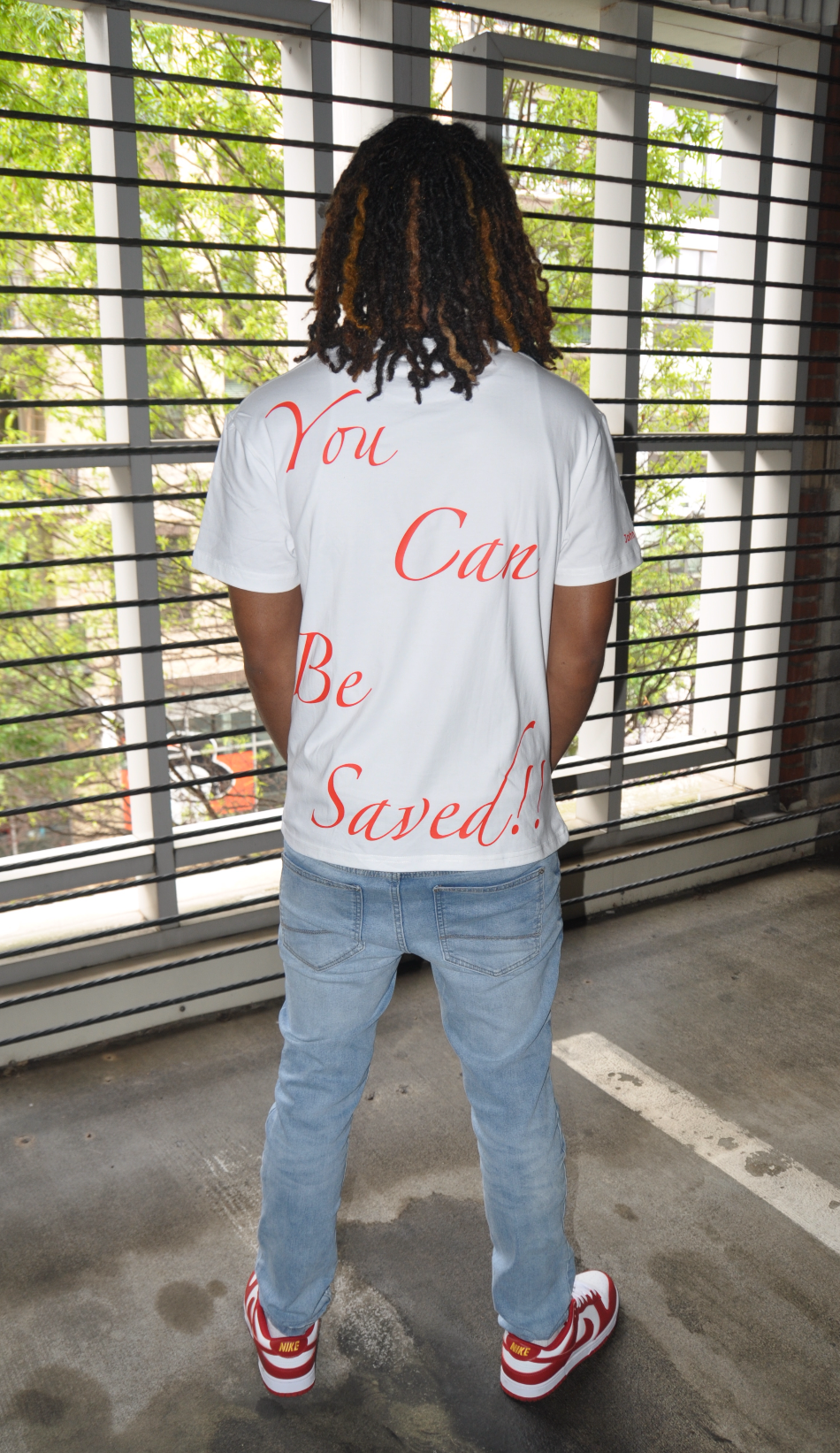 "REDEEMED CRIMSON" TEE